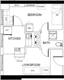 Appartamento con 3 camere da letto a Madison