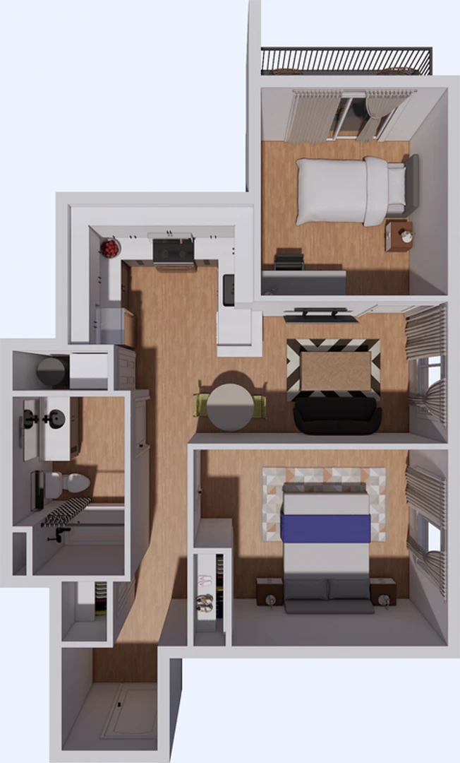 Zimmer mit Doppelbett zu vermieten Seattle
