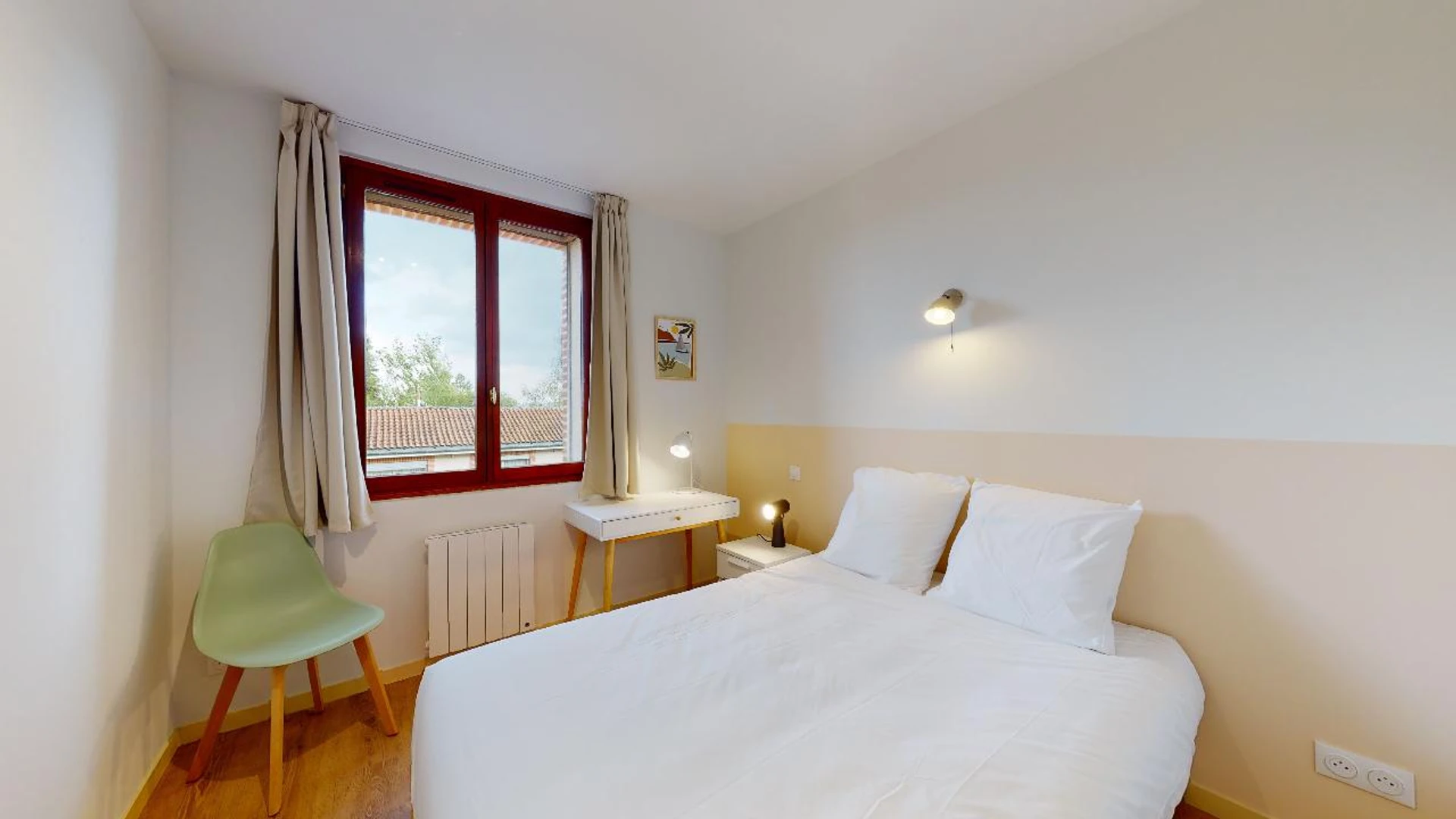 Toulouse de çift kişilik yataklı kiralık oda
