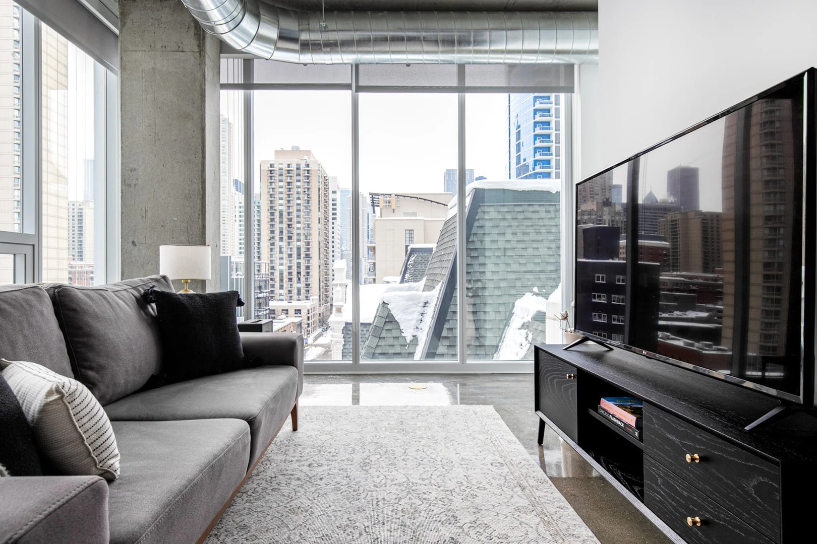 Apartamento totalmente mobilado em Chicago