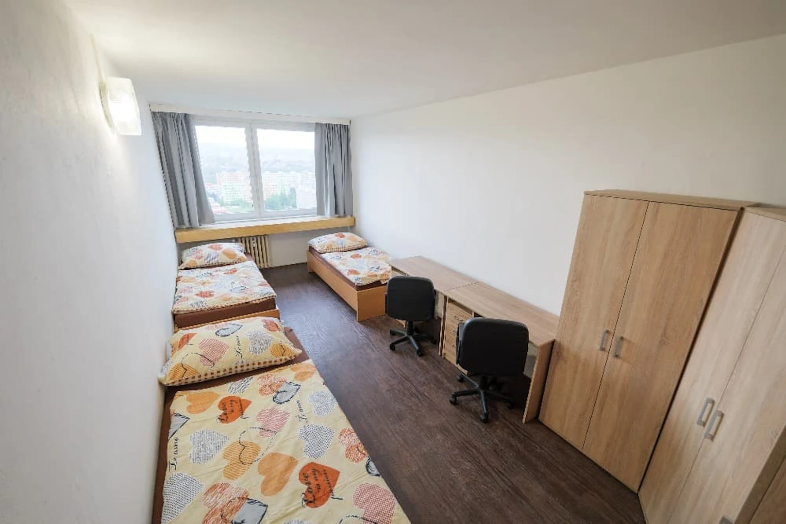 Shared room with desk in Prague