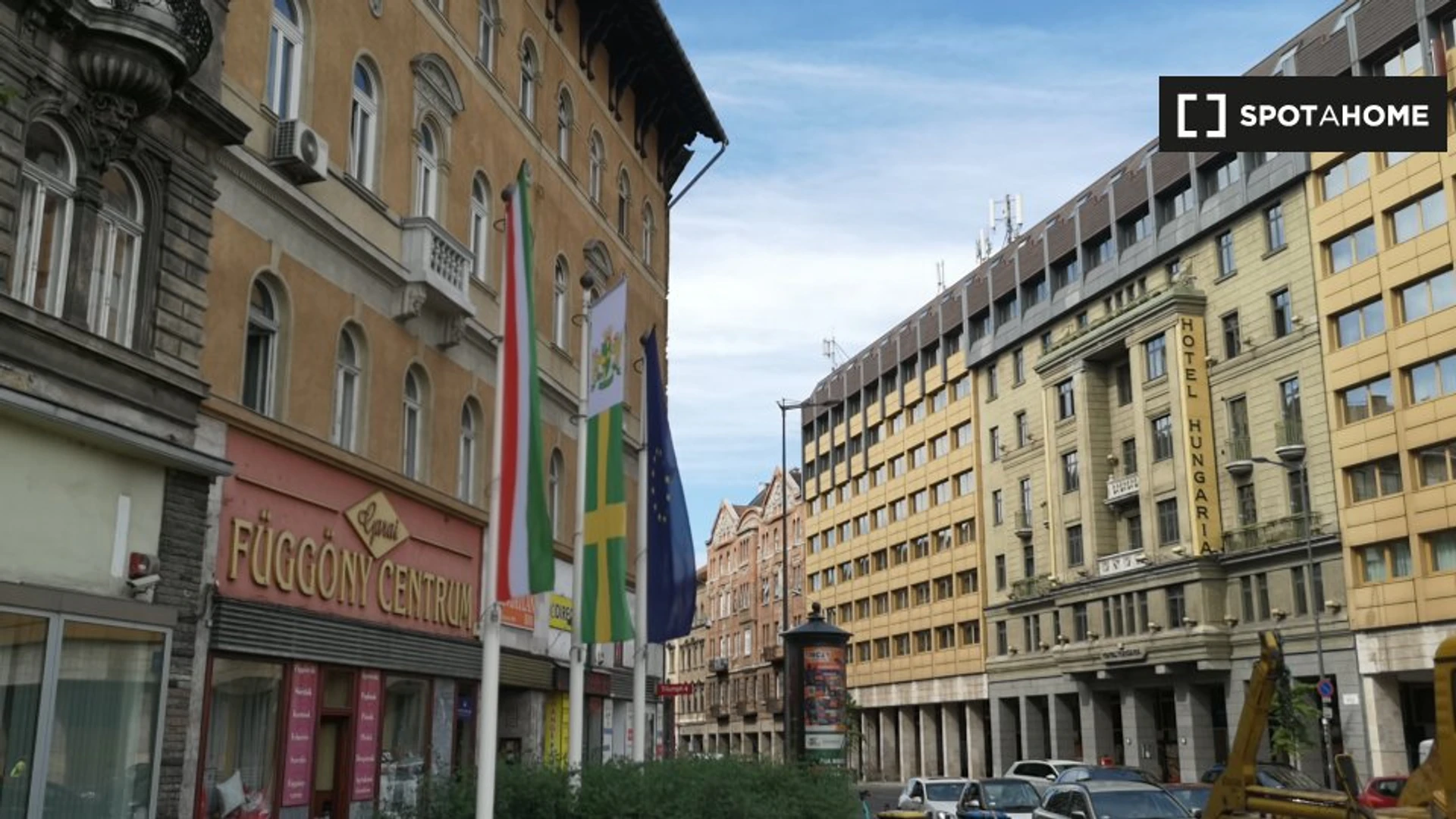 Budapest de ortak bir dairede kiralık oda