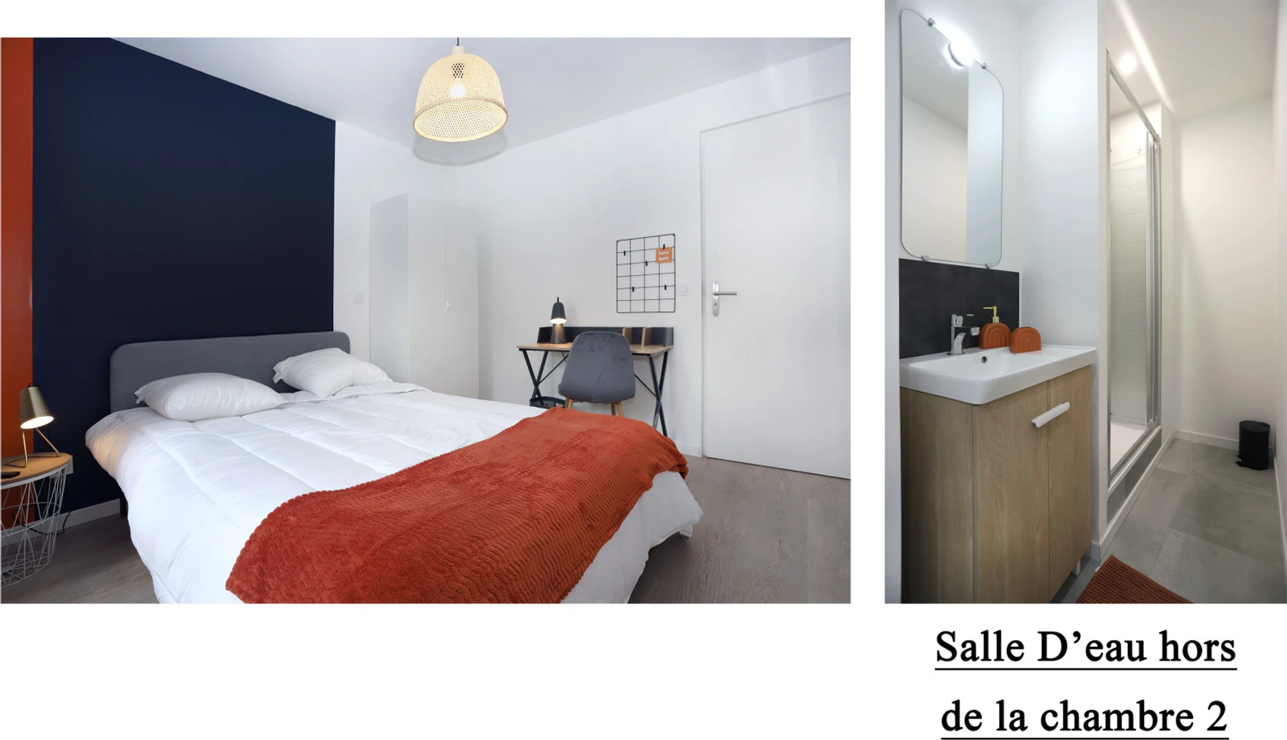Quarto para alugar com cama de casal em Angers