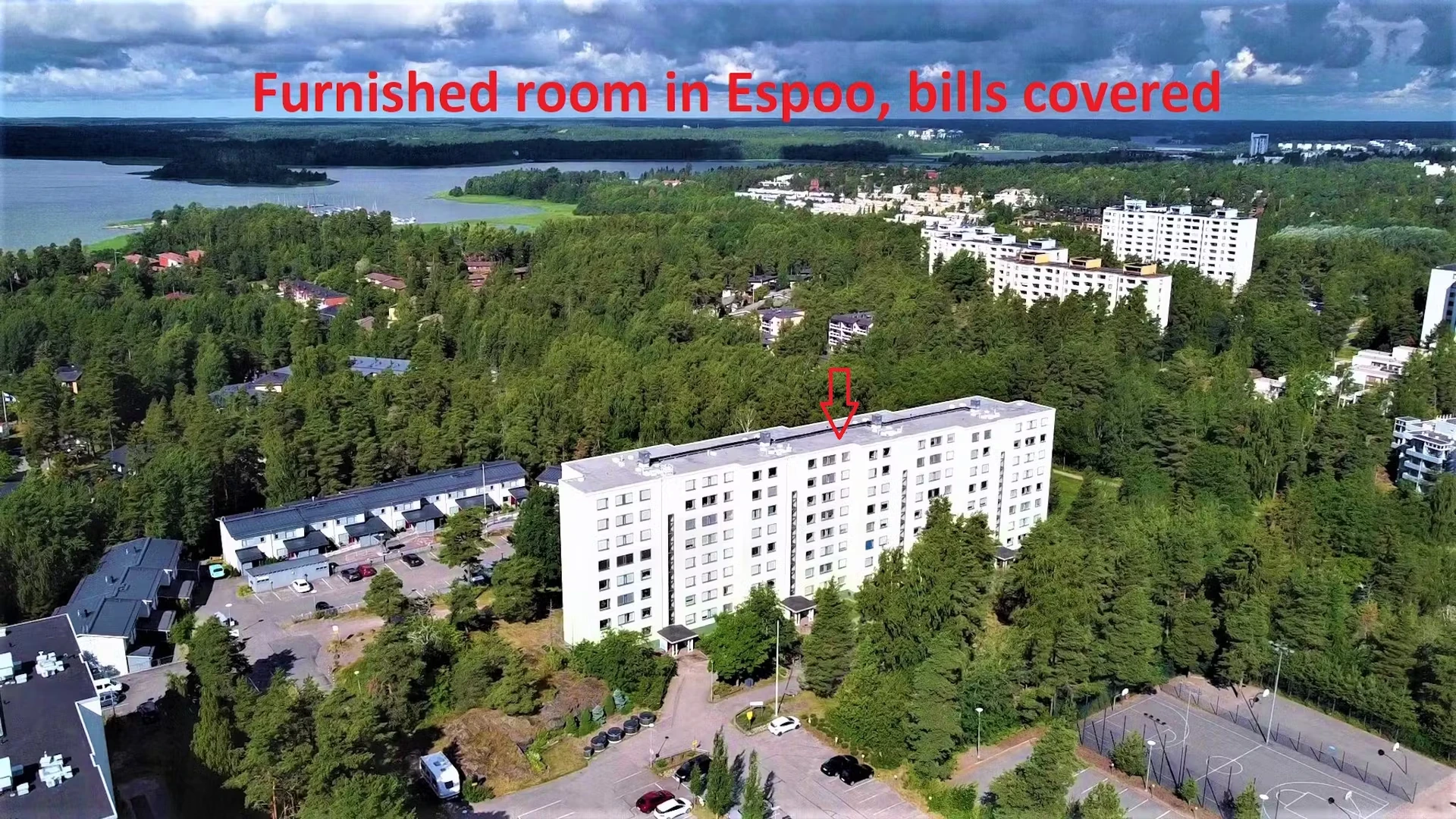 Jasny pokój prywatny w Espoo