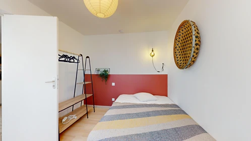 Pau de çift kişilik yataklı kiralık oda